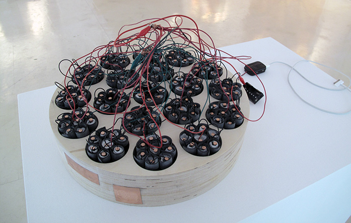 Collective Energy sweat battery at 25CPW gallery in Manhattan, NY
